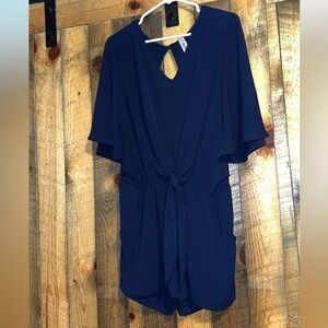 Navy Romper